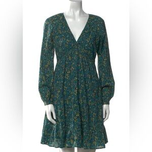 Banjanan Teal Floral Mini Dress